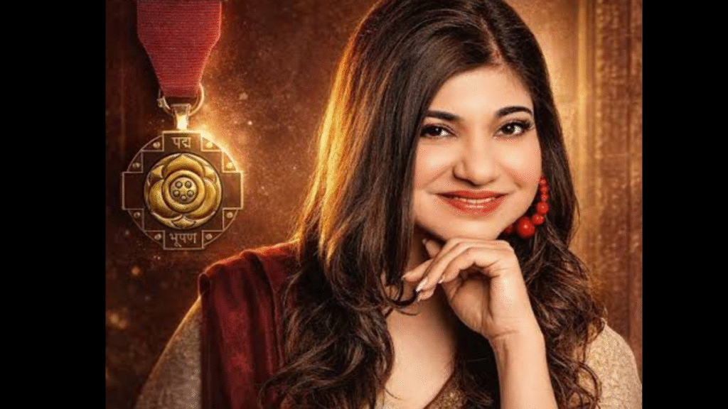 Alka Yagnik receives the Padma Bhushan; the iconic voice of the 90s gets a major honor.