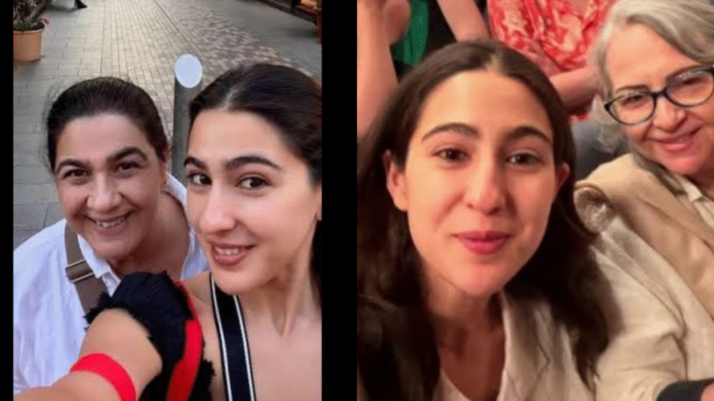 Sara Ali Khan's Family: Photos of Amrita Singh and Sharmila Tagore together; family outing becomes a talking point.