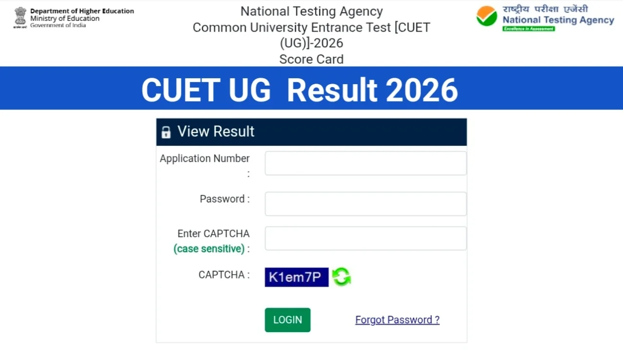 CUET UG Result 2026 Out