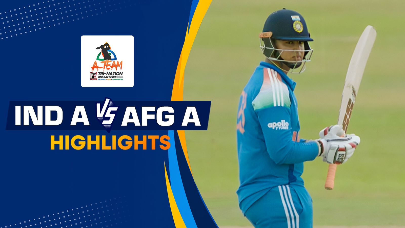 India A vs Afghanistan A Dambulla Match 2026