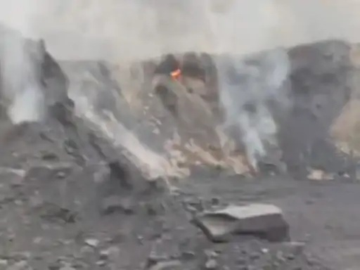 A massive fire broke out at a huge storage facility at NCL Nigahi Colliery.
