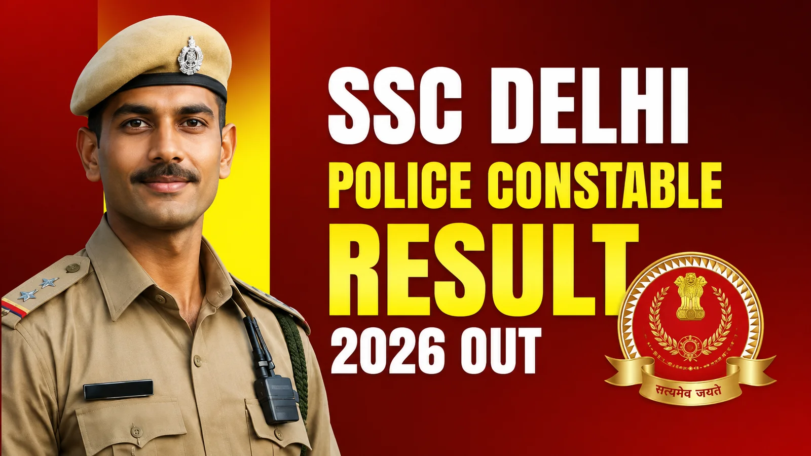 SSC Delhi Police Constable Result 2026 Out
