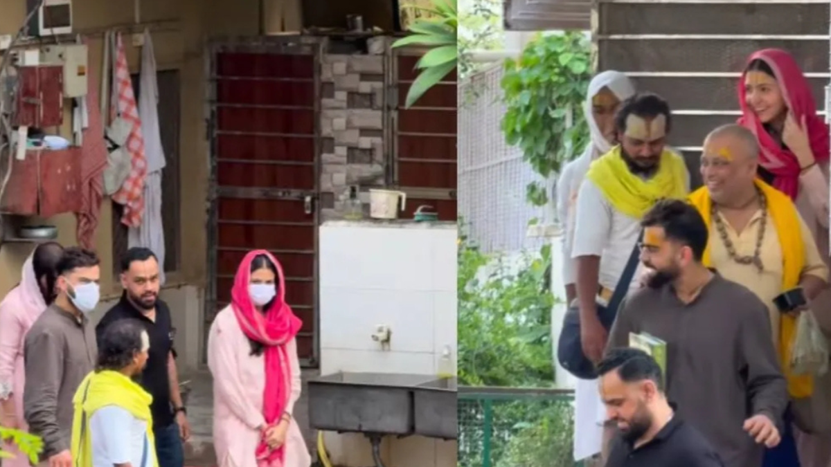 Virat Kohli and Anushka Sharma seek Premanand Maharaj's blessings in Vrindavan, visit the ashram after RCB's win