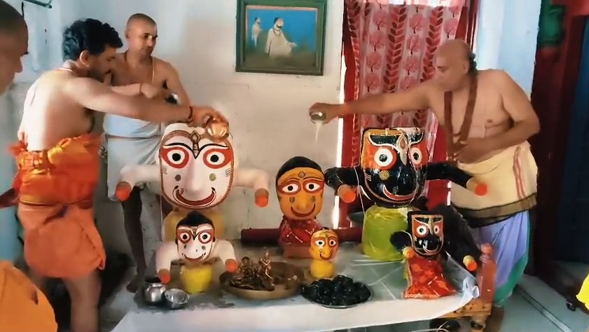 Lord Jagannath fell ill after the ritual bath in Rewa.