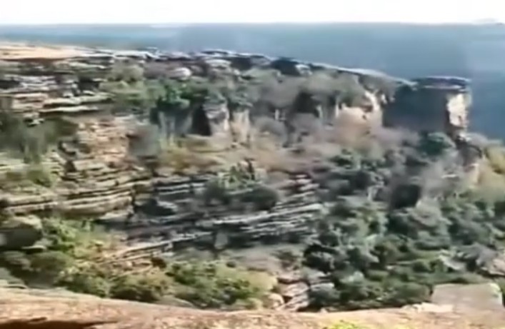 Two youths fell into the deep gorge of Kyonti Falls along with their bike.