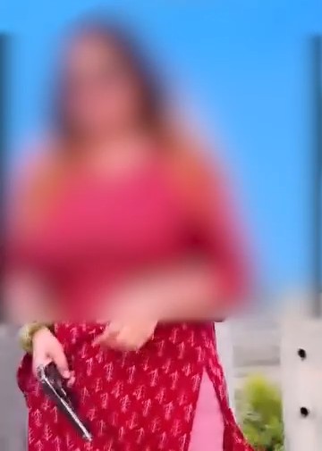 Reel of young woman brandishing illegal weapon in Rewa goes viral.