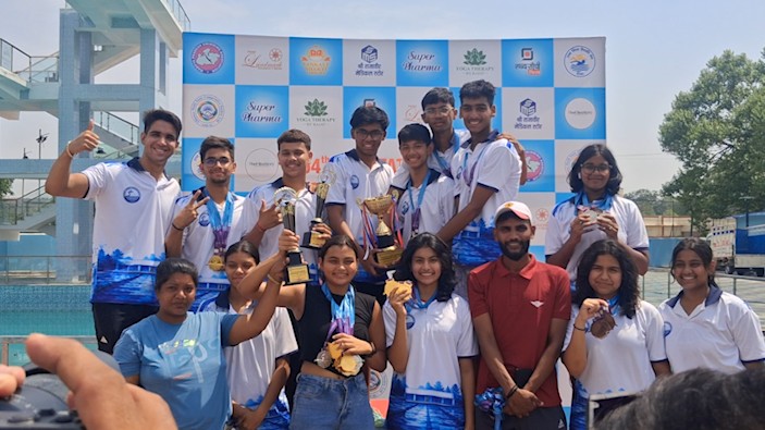 Indore becomes overall champion in 54th State Aquatics Championship in Rewa