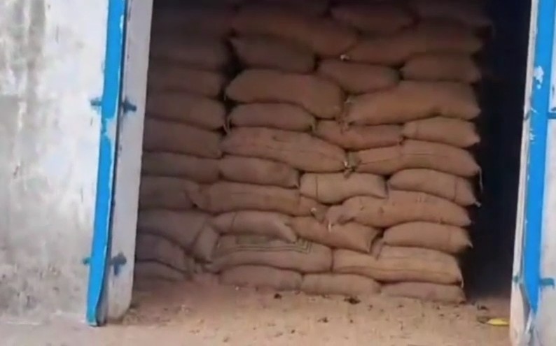 Miscreants broke the lock of a warehouse in Rewa and made off with 233 sacks of government wheat.