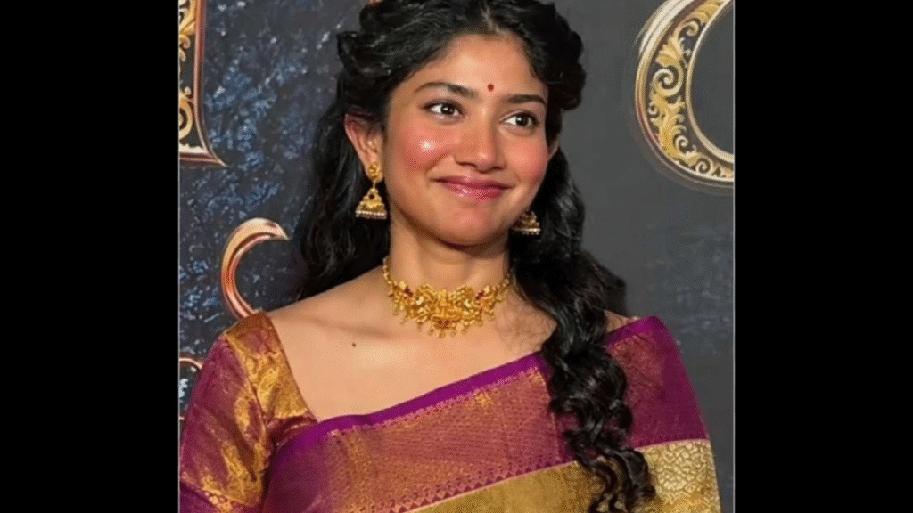Sai Pallavi's traditional look becomes a talking point; Kanjeevaram saree draws attention at 'Ramayana' event in Delhi.