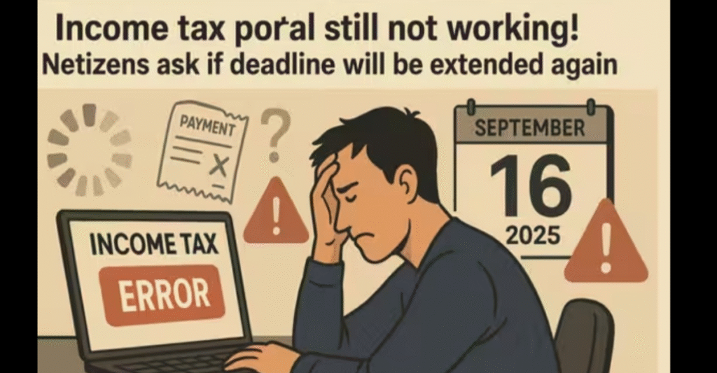 Technical glitches on the Income Tax portal have increased; ITR filing is affected by OTP issues.