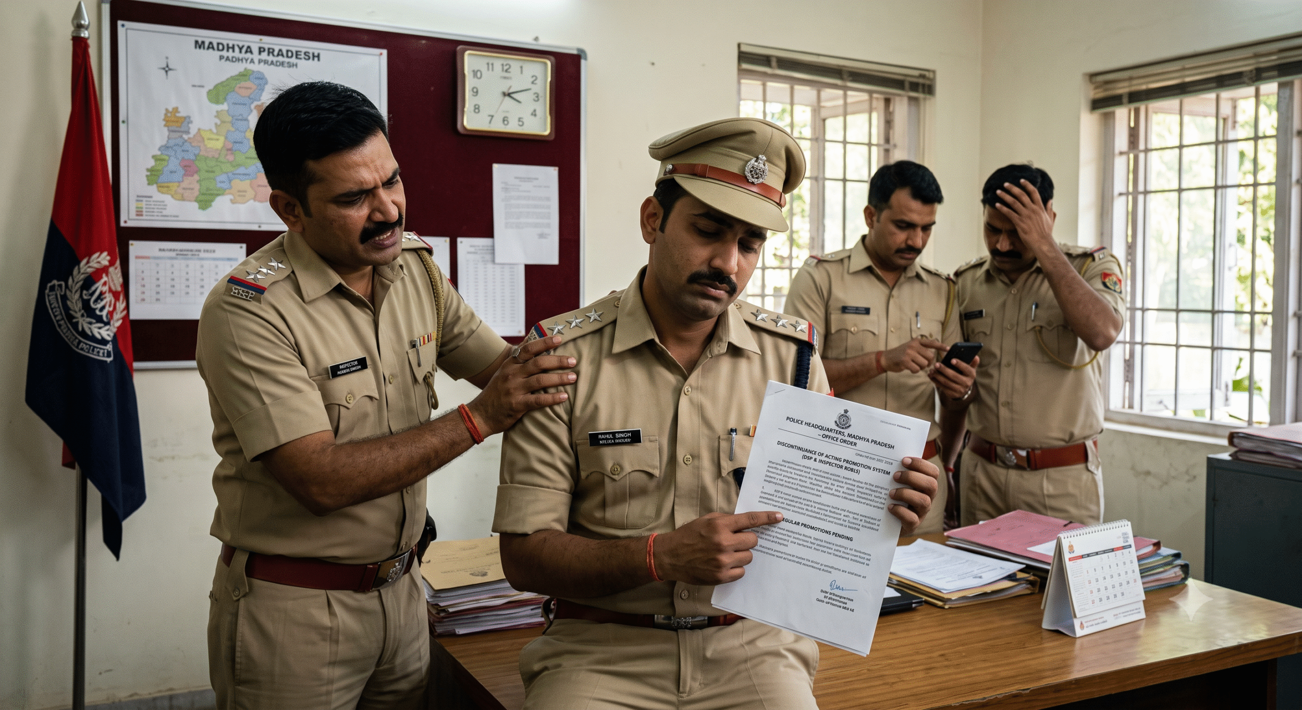 Acting promotion system in MP Police completely discontinued.