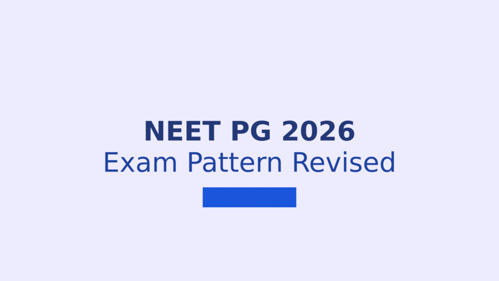 NEET PG 2026 Exam Pattern