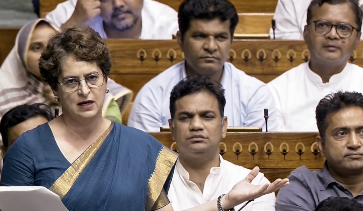 प्रियंका गांधी लोकसभा भाषण