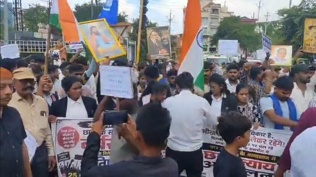 Outrage erupts in Rewa over NEET paper leak.