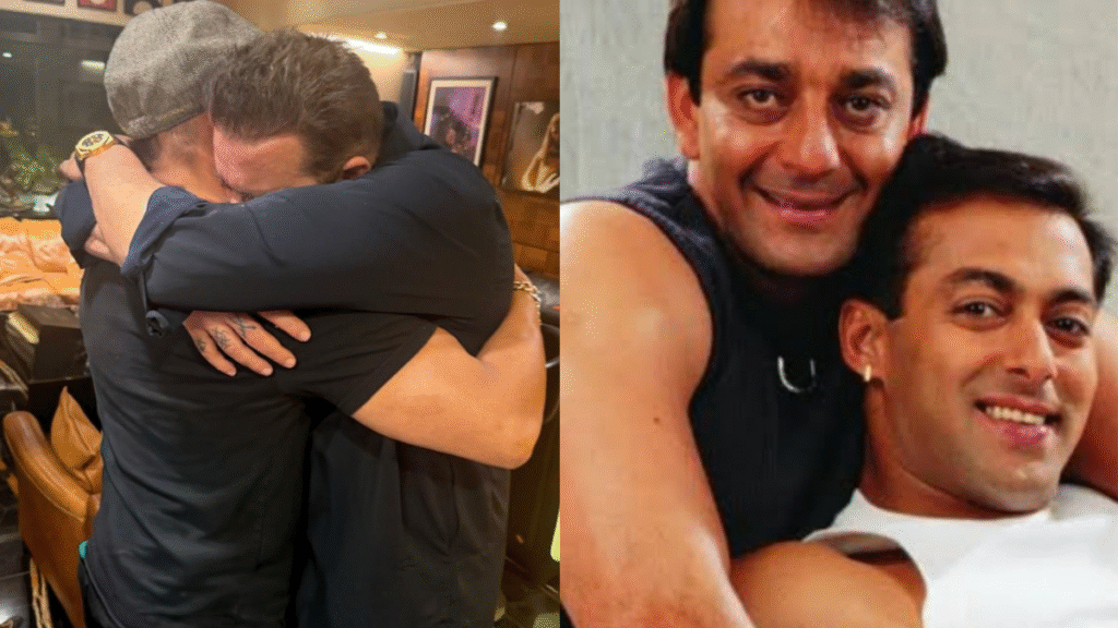 Salman Khan shared pictures with Sanjay Dutt, wrote- ‘I Love You Baba’