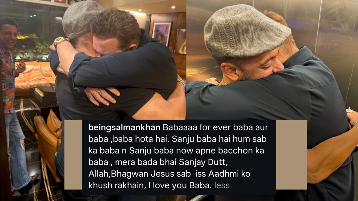 Salman Khan shared pictures with Sanjay Dutt, wrote- ‘I Love You Baba’