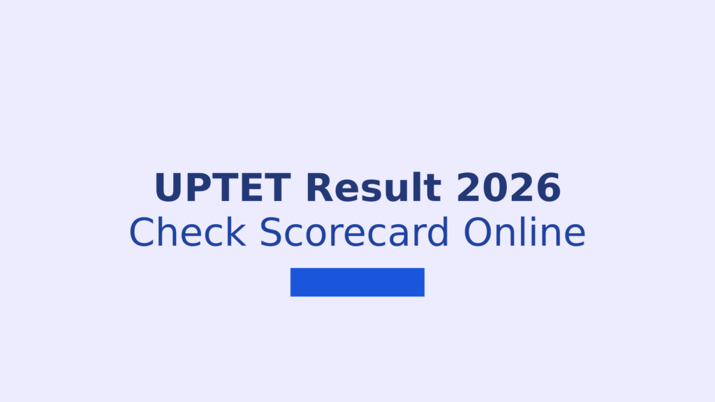 UPTET Result 2026