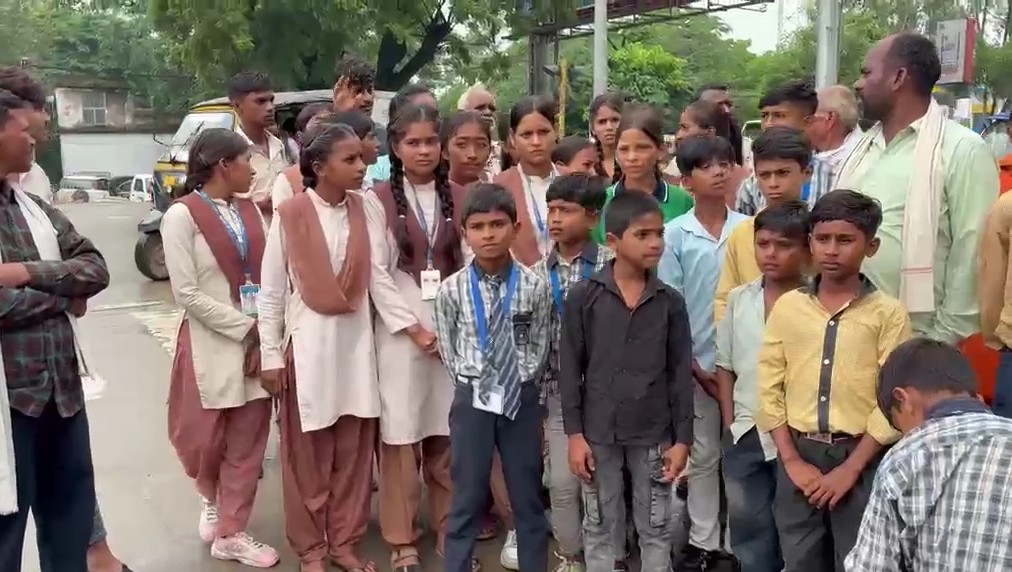 Children's education in Rewa is being affected due to the lack of paved roads and drains.