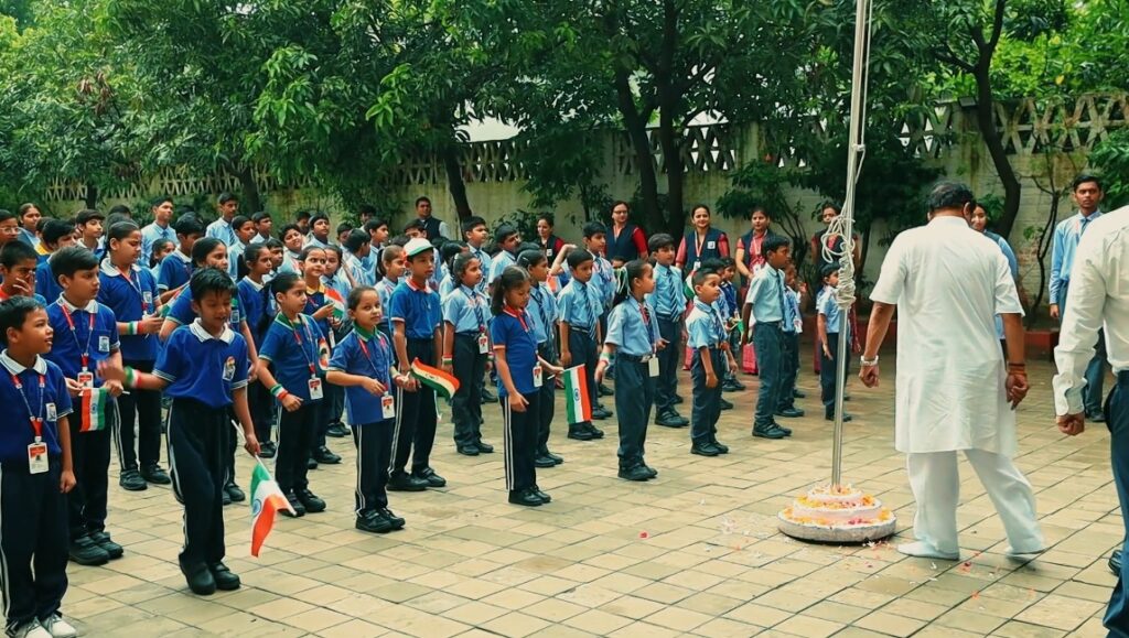 Independence Day celebrated with great enthusiasm at Geetanjali Public School.