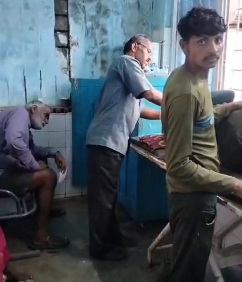 Gardener turns 'doctor' at Mauganj government hospital.
