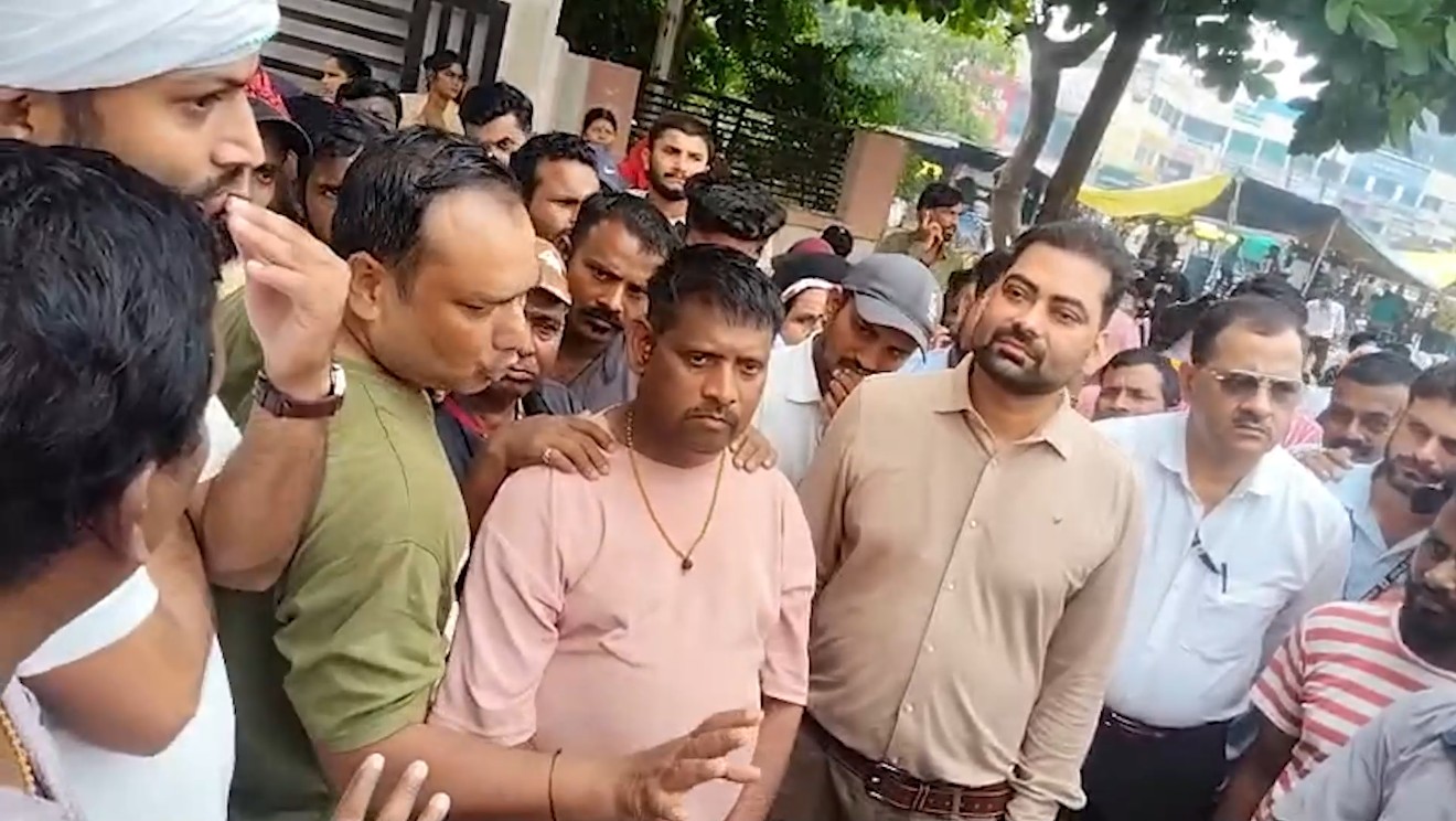 Outsourced employees at Rewa Medical College vent their anger.