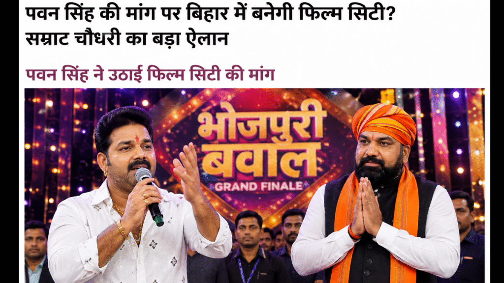 Will a film city be built in Bihar at Pawan Singh's request? Samrat Choudhary makes a major announcement.