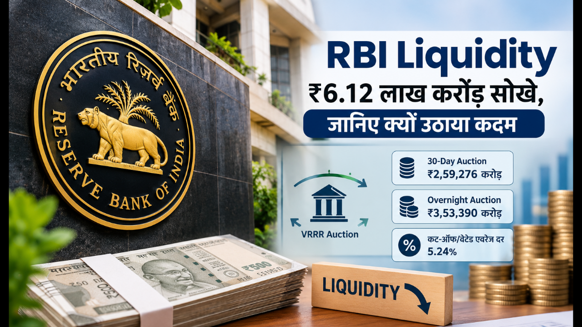 RBI Liquidity: ₹6.12 lakh crore absorbed; find out why this step was taken.