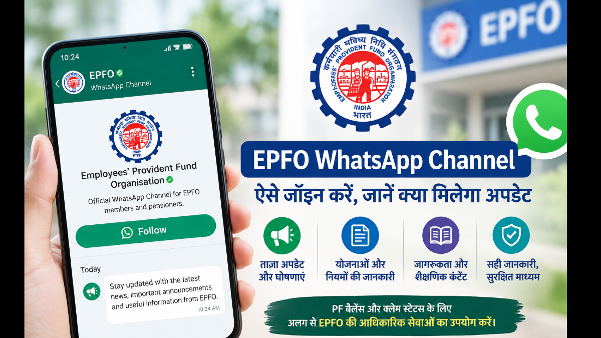 EPFO WhatsApp Channel: Here’s how to join and what updates you’ll get.