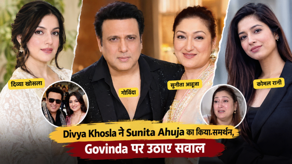 Divya Khosla supports Sunita Ahuja, raises questions about Govinda.