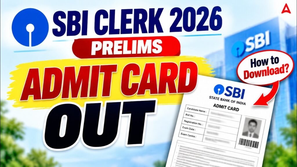 SBI Clerk Prelims Admit Card 2026