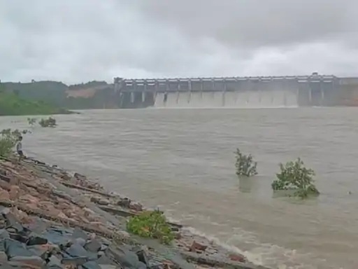12 gates of Bansagar Dam opened.