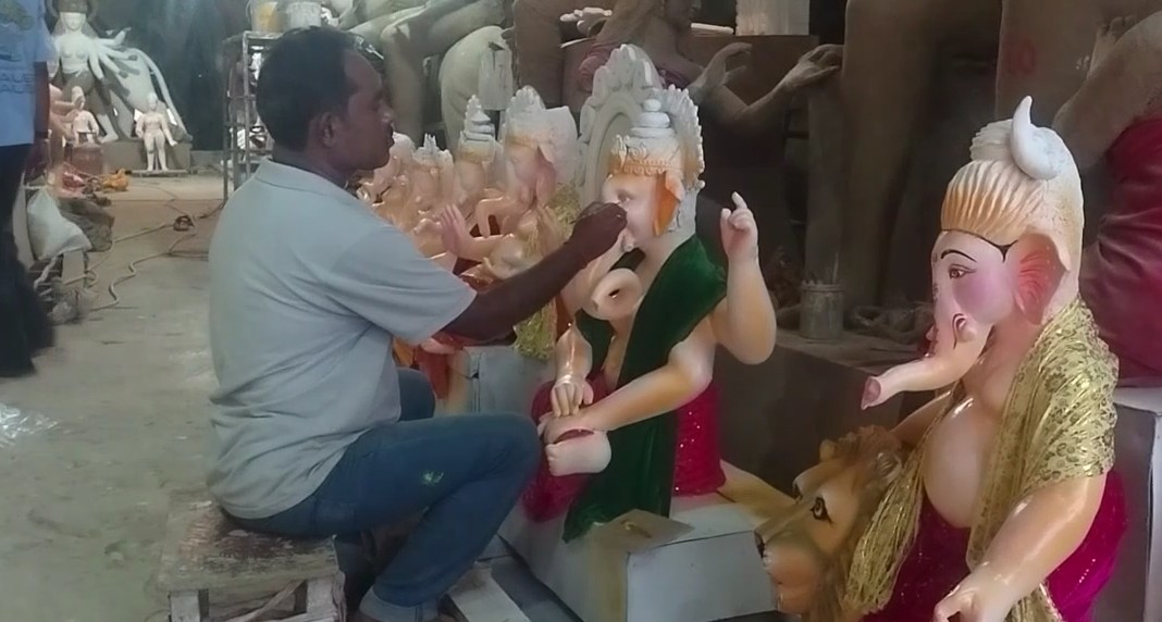 Preparations for Ganesh festival in full swing in Rewa