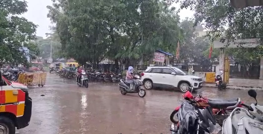 Heavy rainfall across the Vindhya region including Rewa