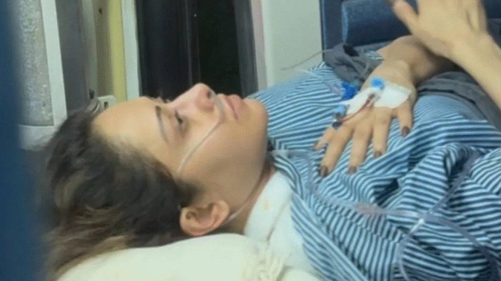 Nushrratt Bharuccha suffers spinal fracture; returns to Mumbai from Bali.