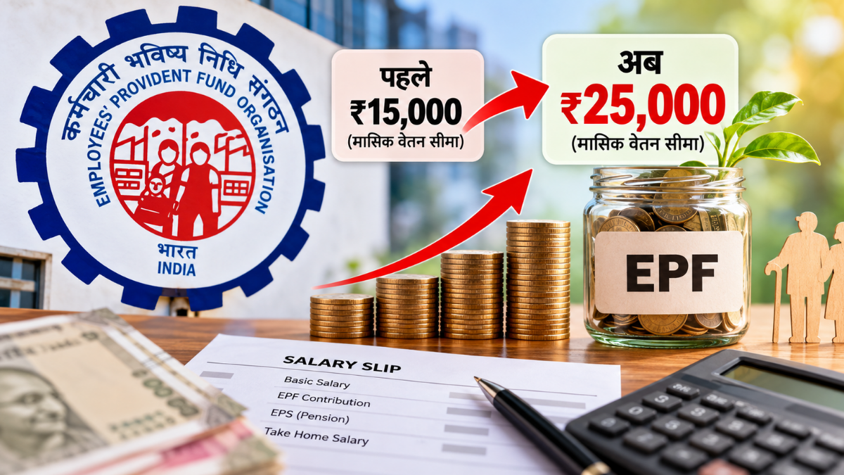 EPFO: EPF limit raised to ₹25,000 – what is the impact on salary and pension?