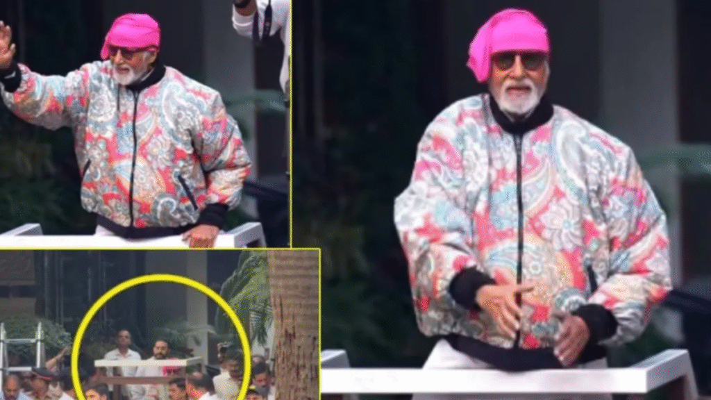 Amitabh Bachchan arrives at event following threat; Abhishek seen with him