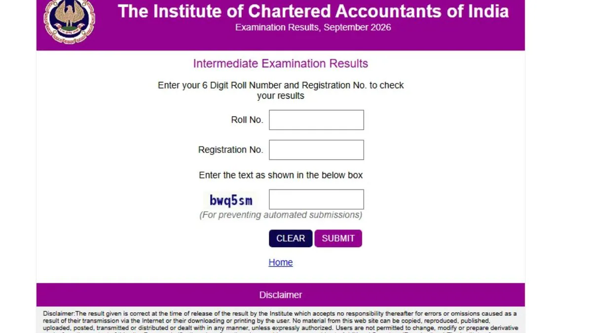 ICAI CA Foundation September 2026 result