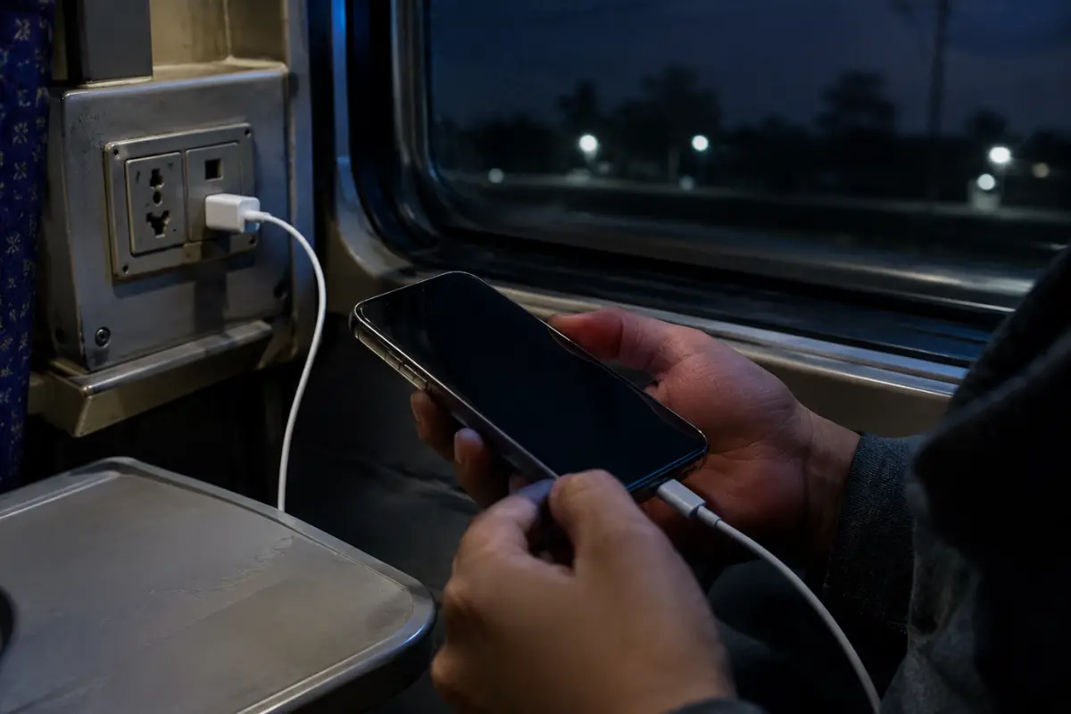 Indian Railways Train Mobile Charging Rule