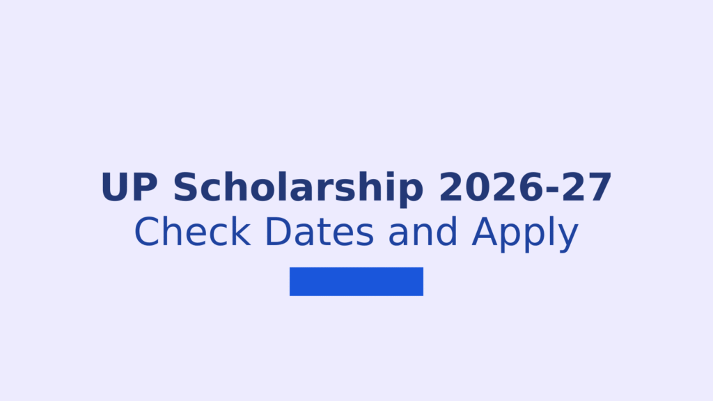 UP Scholarship 2026-27