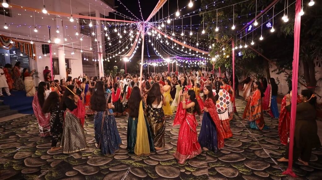 Grand Garba celebration held at Gitanjali Public School Rewa