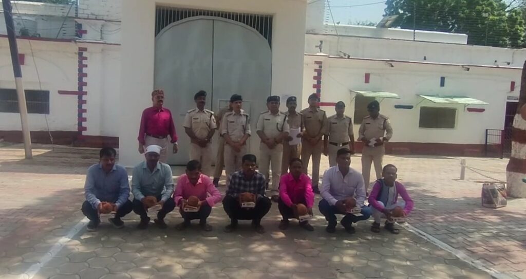 Seven life convicts released from Rewa Central Jail on Gandhi Jayanti.