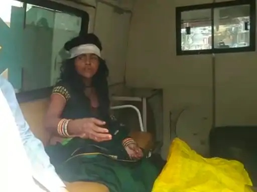 Speeding Dial 112 vehicle hits a bike in Sidhi.